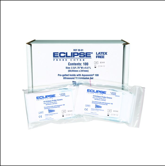 Eclipse Pre-Gelled Transducer Probe Cover – Sterile, 100/BX