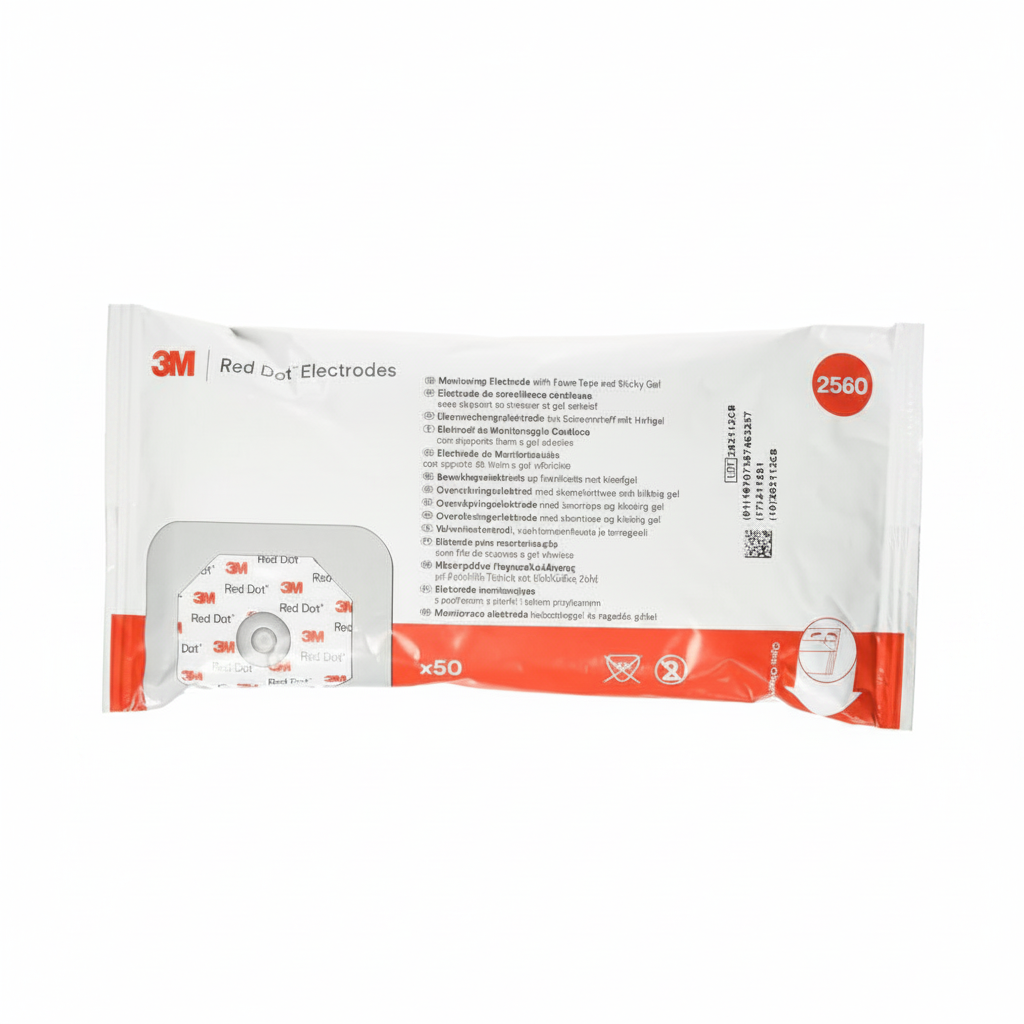 3M Red Dot Monitoring Electrode with Foam Tape & Gel