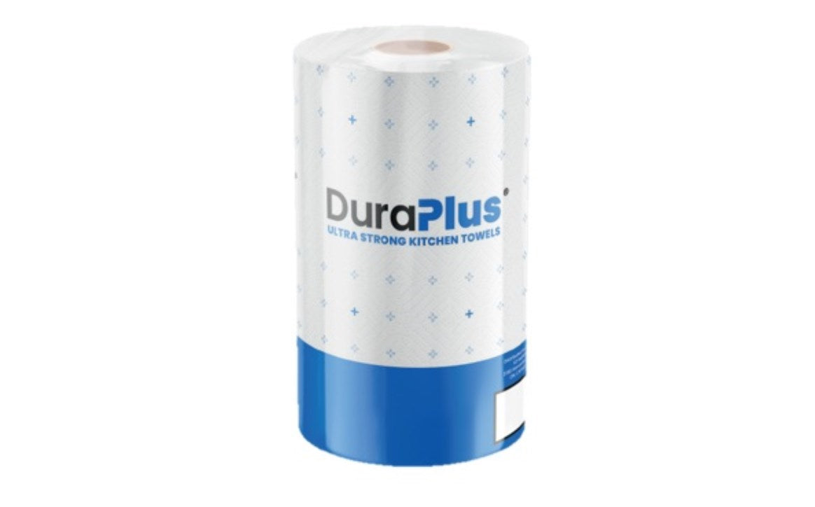 DuraPlus® Kitchen Paper Towel, 2 Ply, 85 Sheets, White, 24/Case
