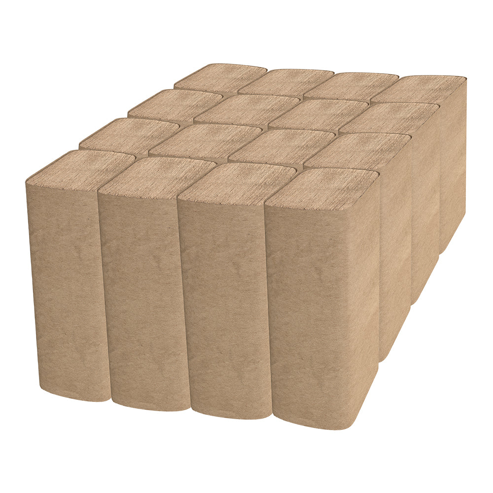 Cascades PRO Select Singlefold Hand Towel, 1-Ply, Natural, 250 sheets, 16 packs
