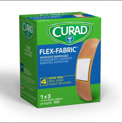 Fabric Adhesive Bandage Strips – 1" × 3", Sterile, 1200/CS