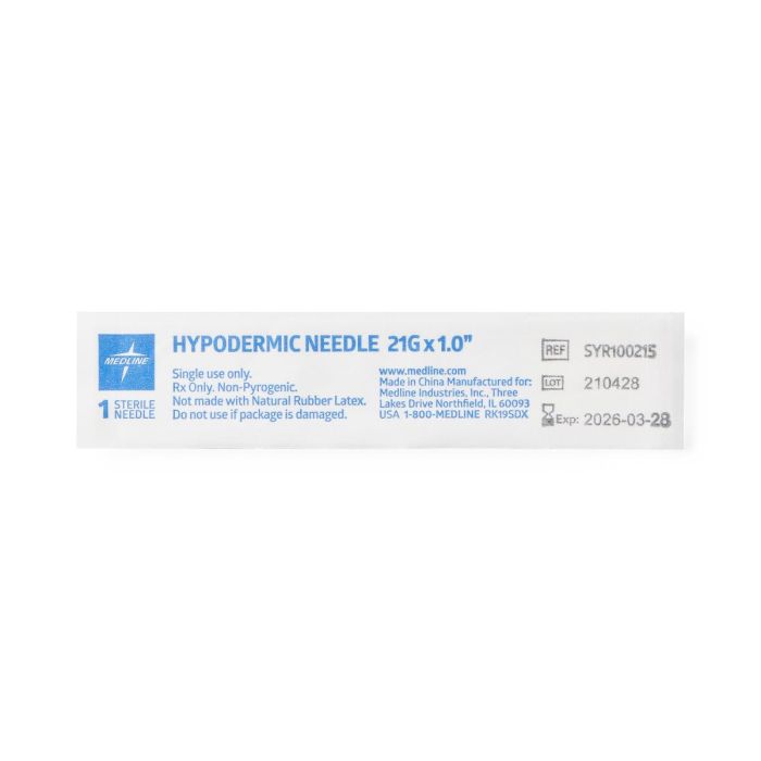 Medline Standard Hypodermic Needles