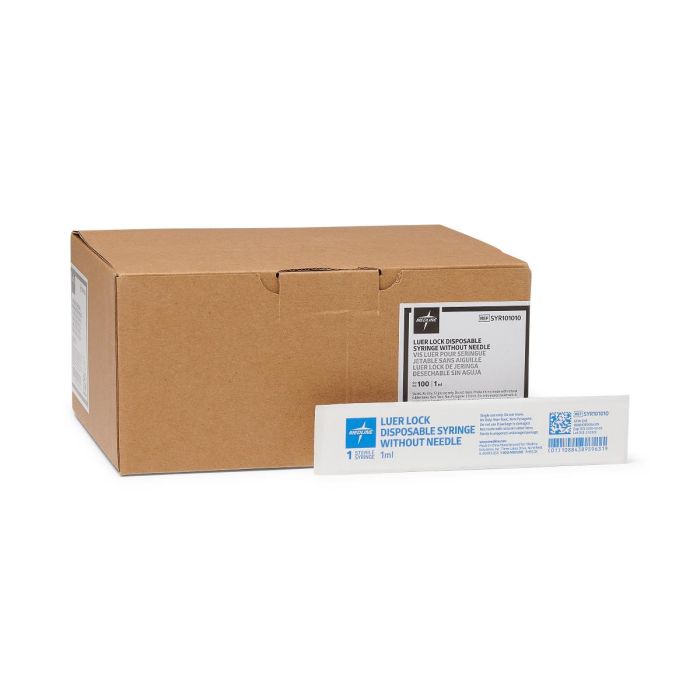 20 mL Luer Lock Syringe Only – Latex-Free, Sterile, 160/CS