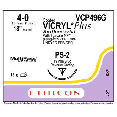 Coated VICRYL Plus Antibacterial Absorbable Suture