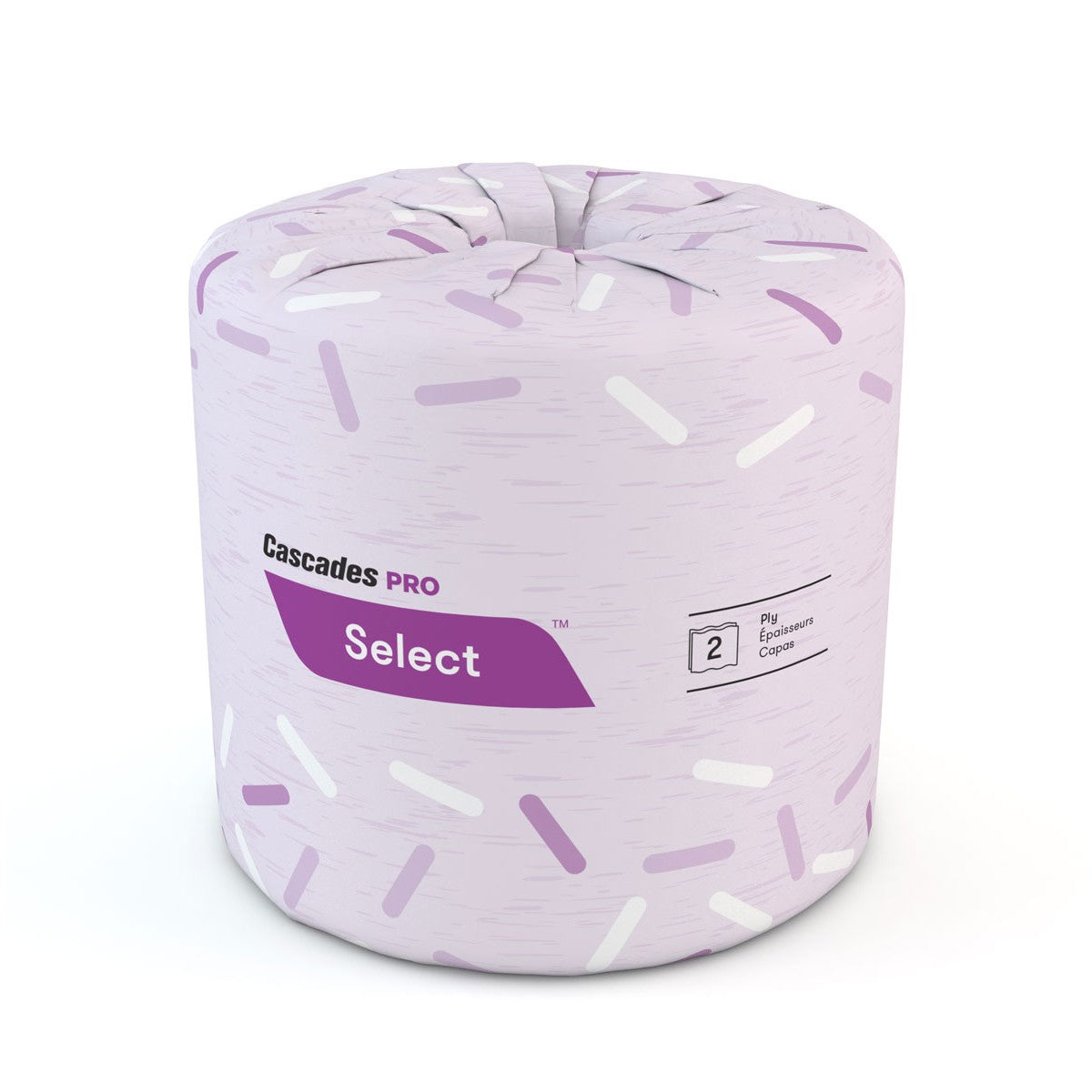 Cascades  Pro Select® Toilet Paper, 2 Ply, 500 Sheets/Roll, White